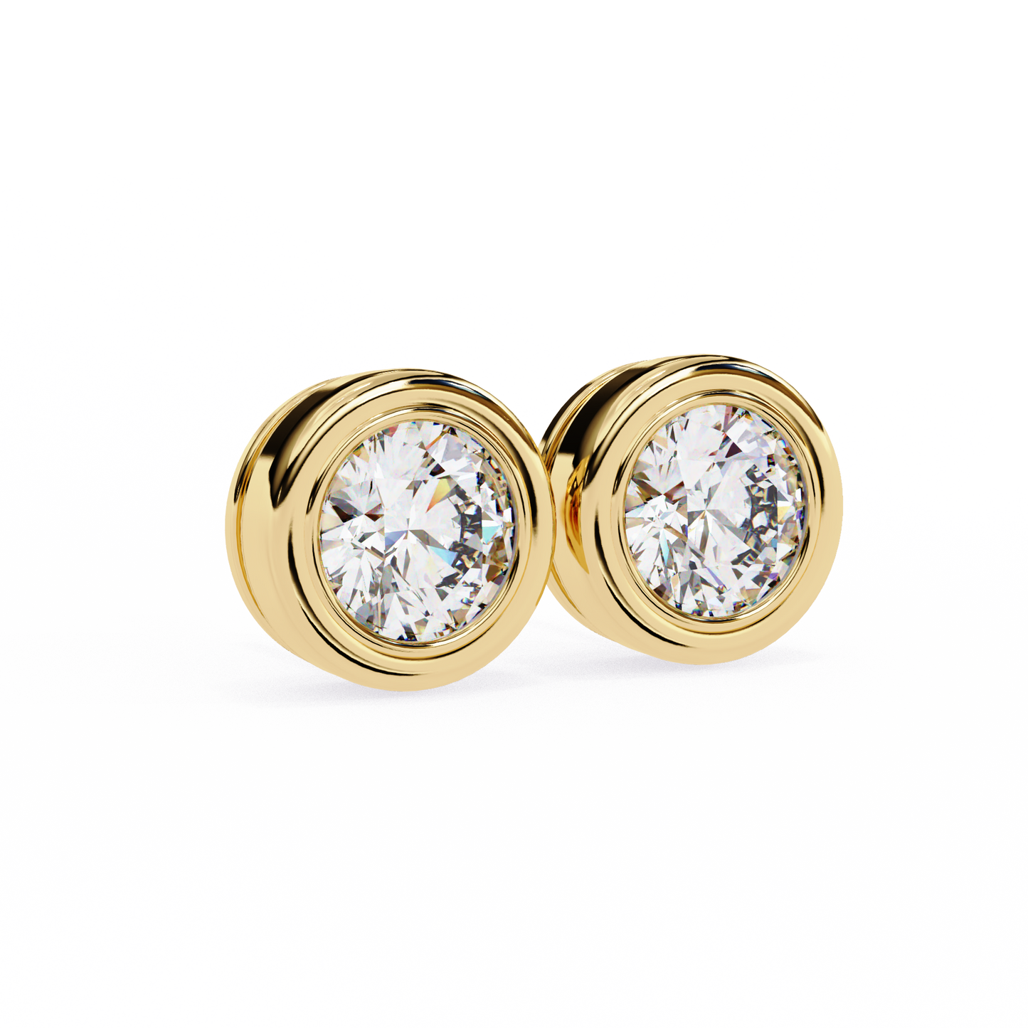 boucles d'oreilles classiques en diamant evoke