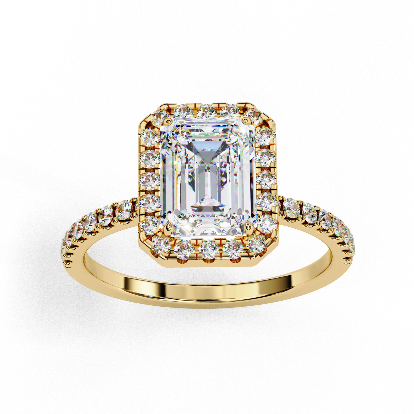 valentina emerald diamond ring - espira gems