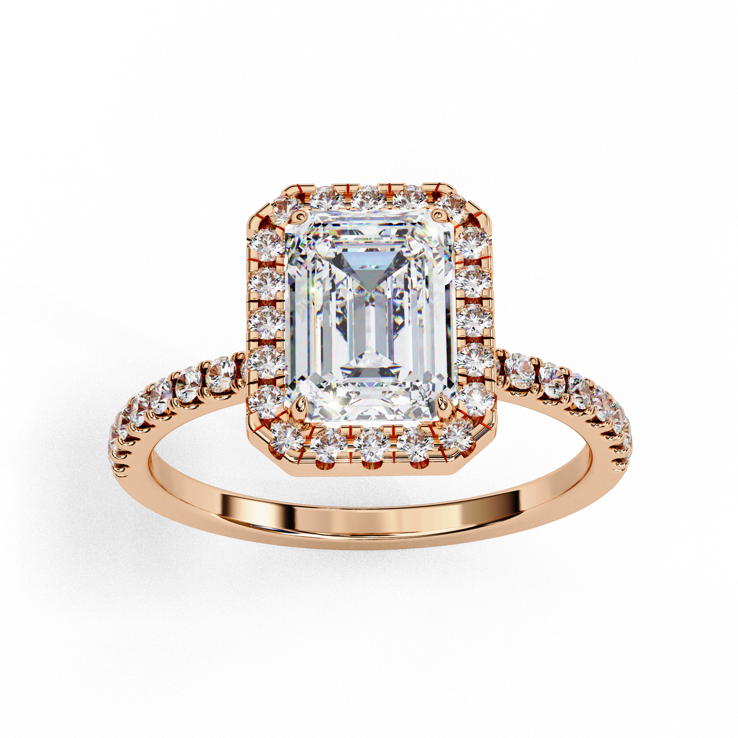 valentina emerald diamond ring - espira gems