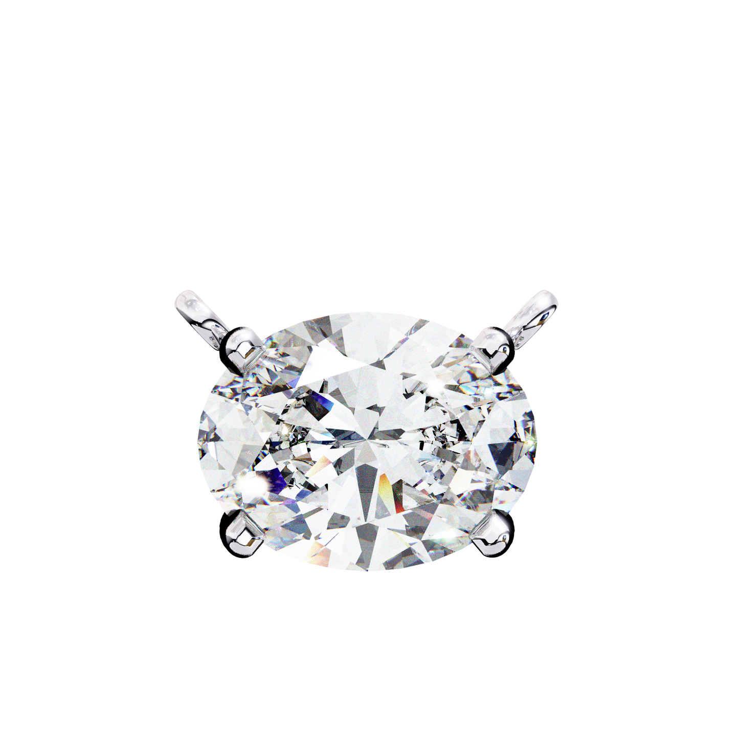 ivy grace oval diamond pendant