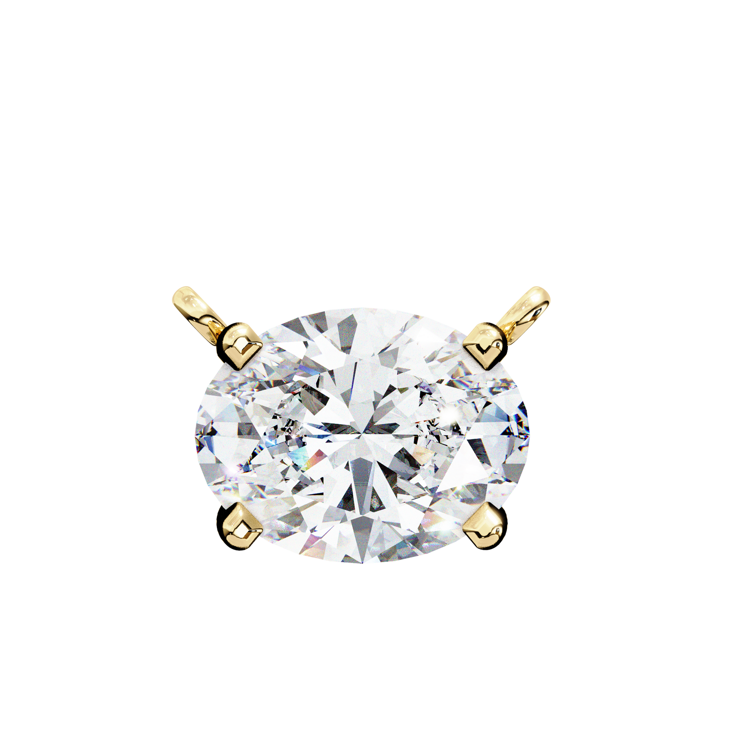 ivy grace oval diamond pendant
