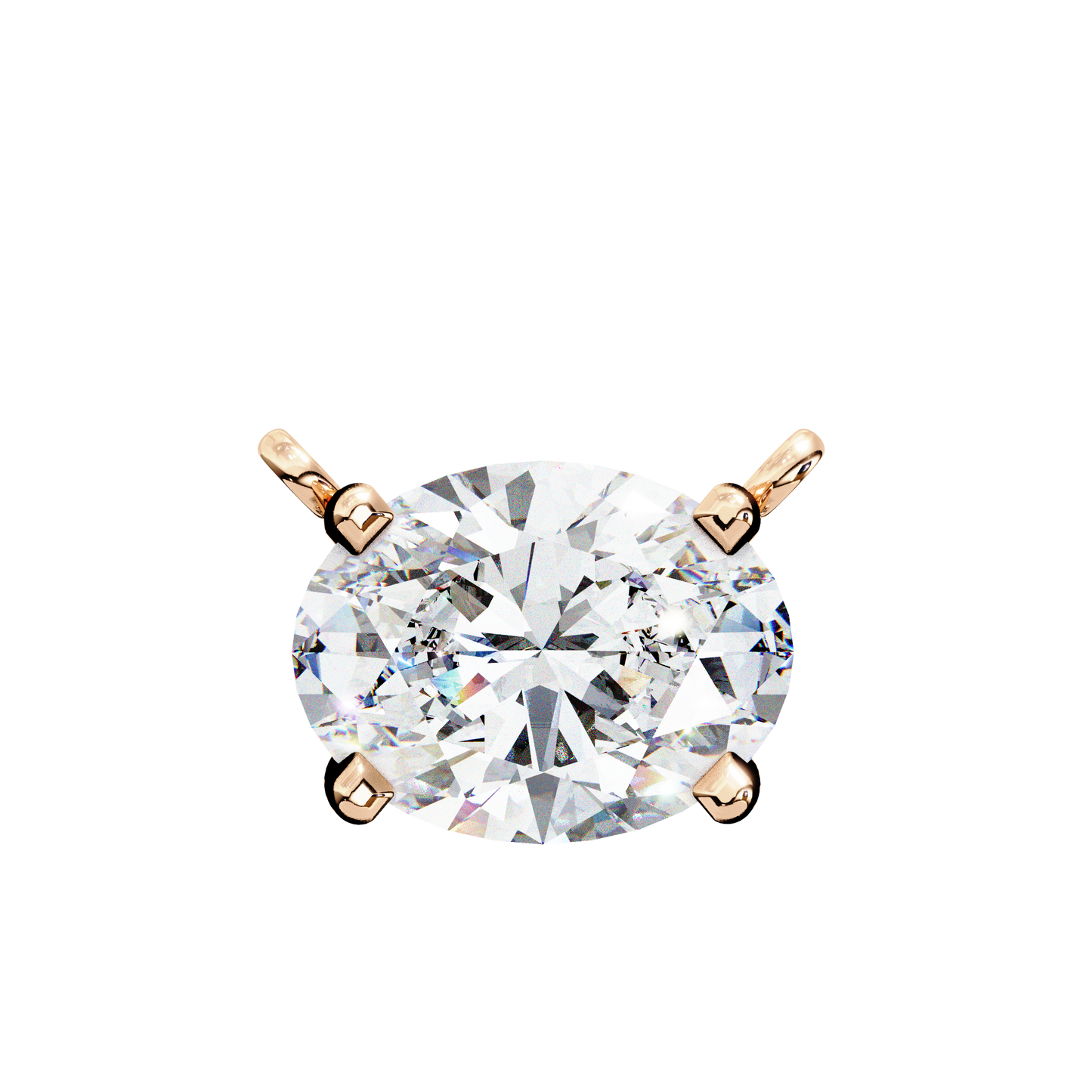 ivy grace oval diamond pendant
