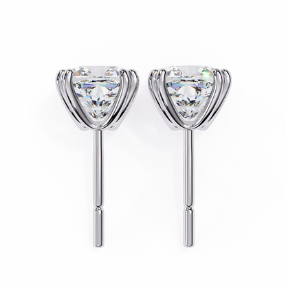 Boucles d'oreilles coussin en diamant Regal