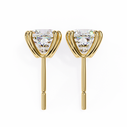 Boucles d'oreilles coussin en diamant Regal