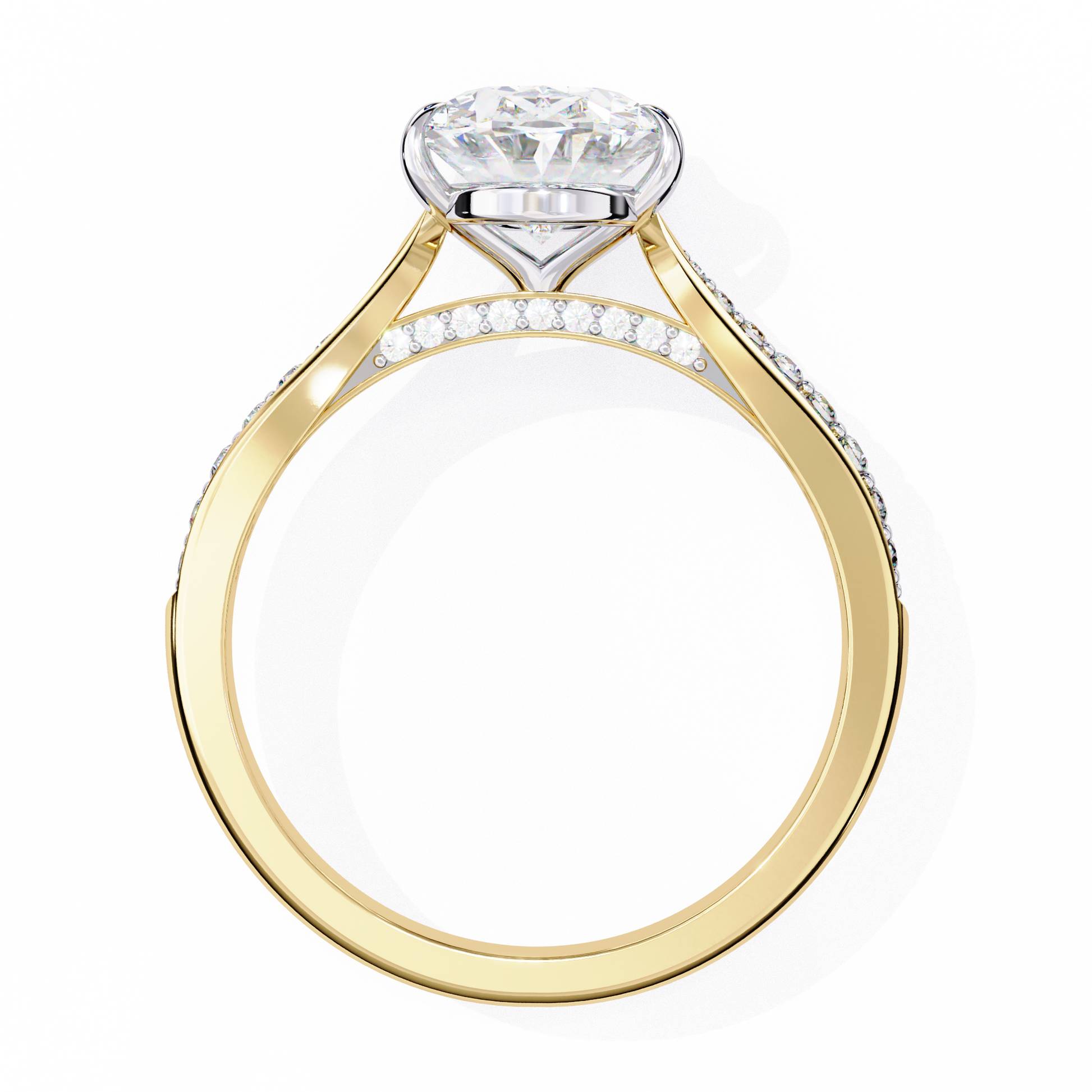 Diadema Oval Diamond Ring - Espira Fine Gems