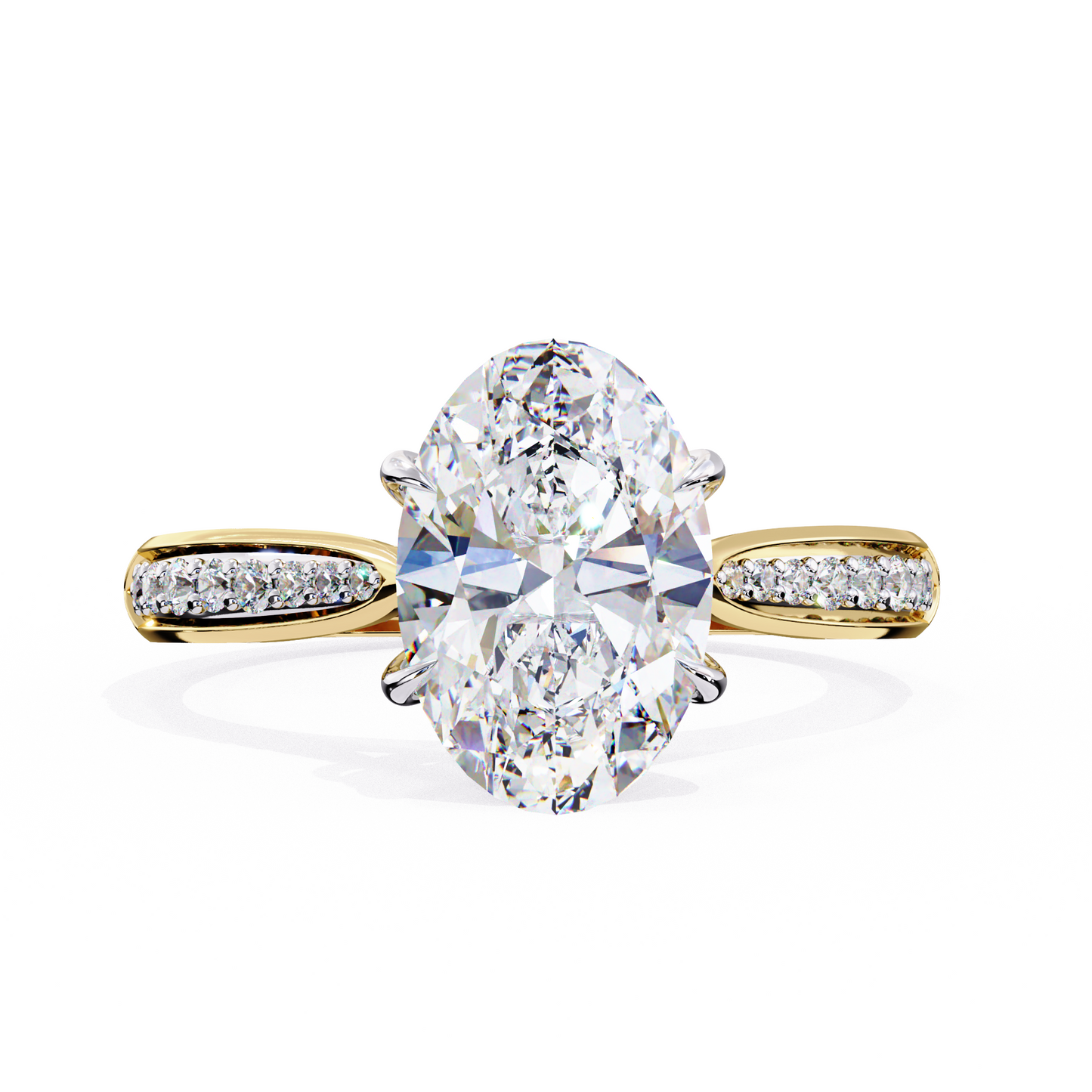 diadema oval diamond ring - espira fine gems