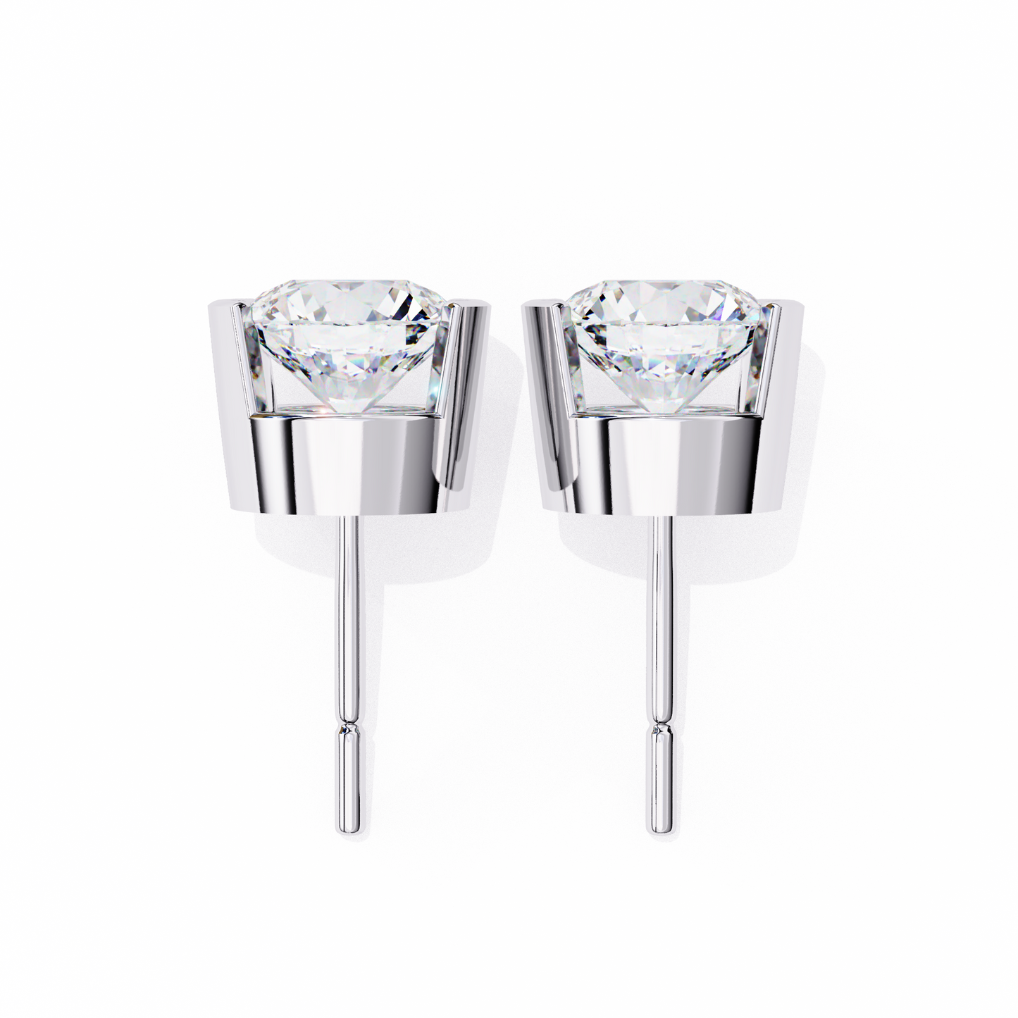 nova round diamond earrings