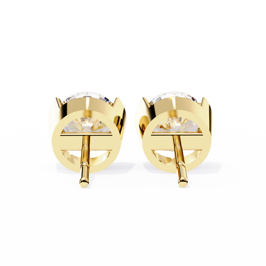 Nova Round Diamond Earrings - Espira Gems