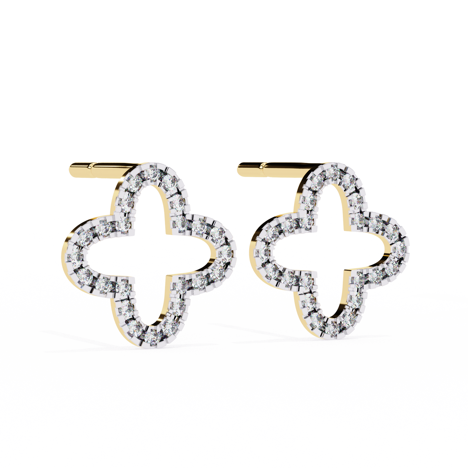 Floris Round Diamond Earrings - Espira Fine Gems