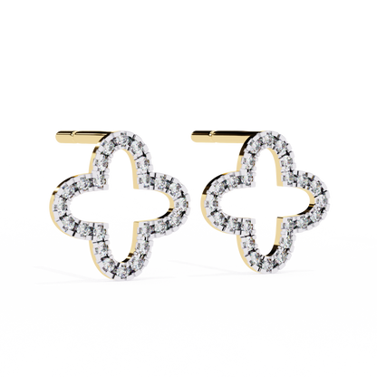 Floris Round Diamond Earrings - Espira Fine Gems