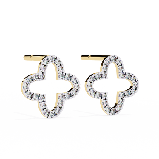 Floris Round Diamond Earrings - Espira Fine Gems