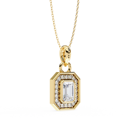 Aura Emerald Diamond Pendant (Chain Sold Separately)
