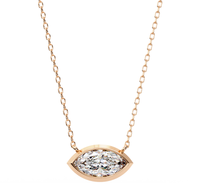 Pendentif diamant Floris céleste