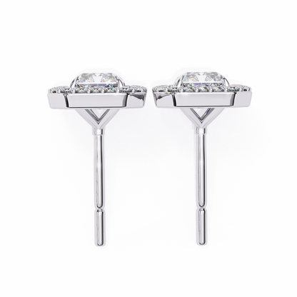 Allure Radiant Diamond Earrings - Espira Fine Gems