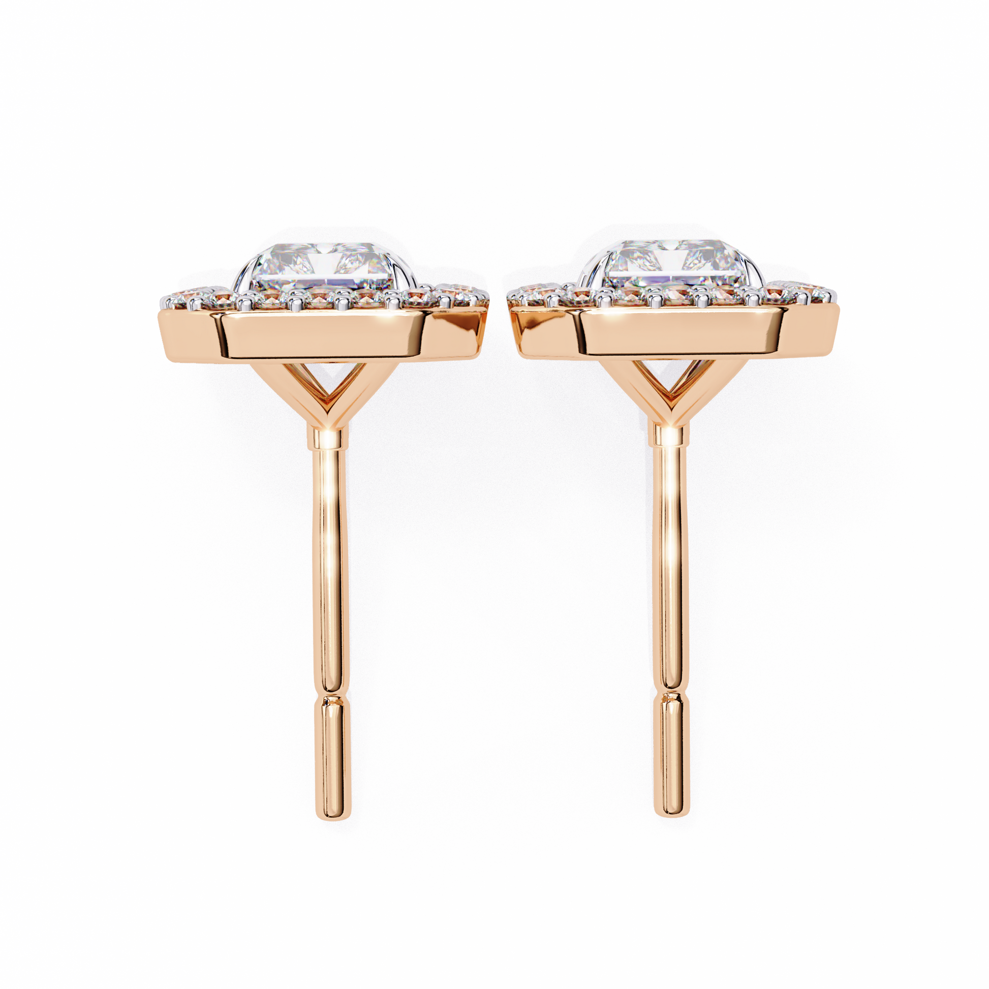 Allure Radiant Diamond Earrings - Espira Fine Gems