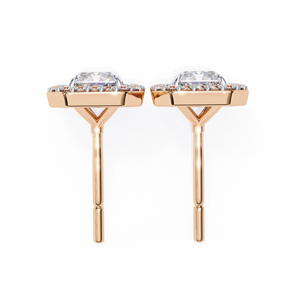 Allure Radiant Diamond Earrings - Espira Fine Gems