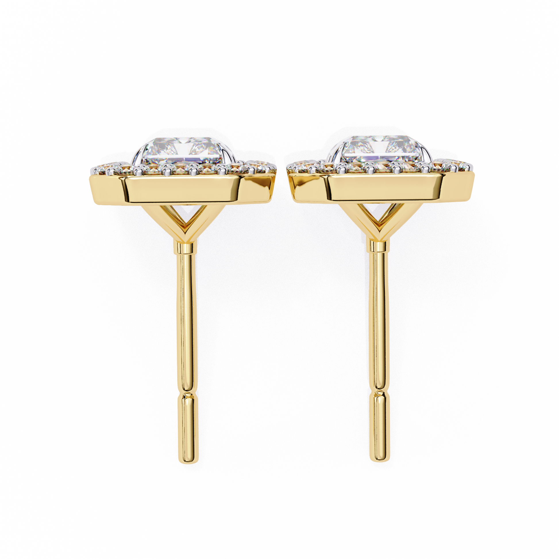 Allure Radiant Diamond Earrings - Espira Fine Gems