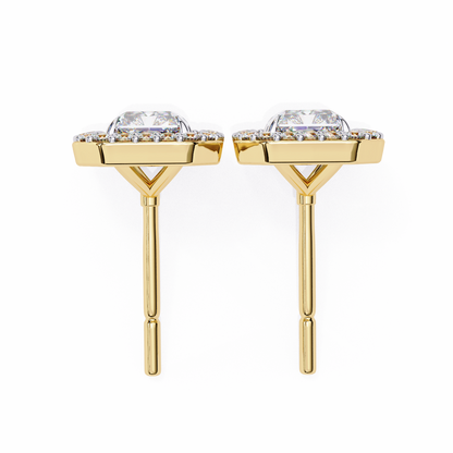 Allure Radiant Diamond Earrings - Espira Fine Gems