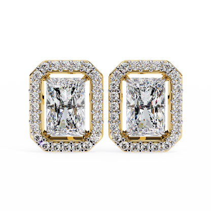 Allure Radiant Diamond Earrings - Espira Fine Gems