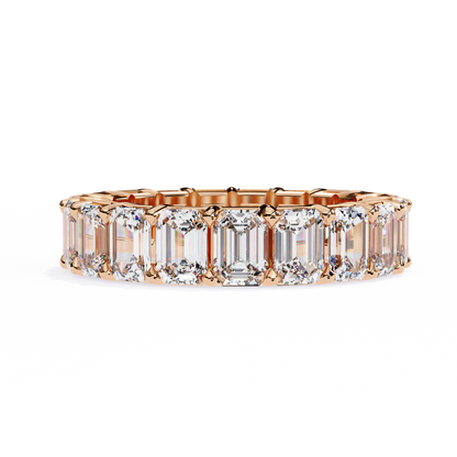 Halo Eternity Band Princess Diamond Ring - Espira Fine Gems