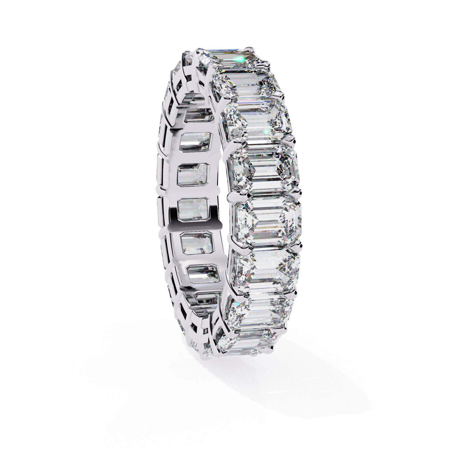 halo eternity band princess diamond ring - espira fine gems