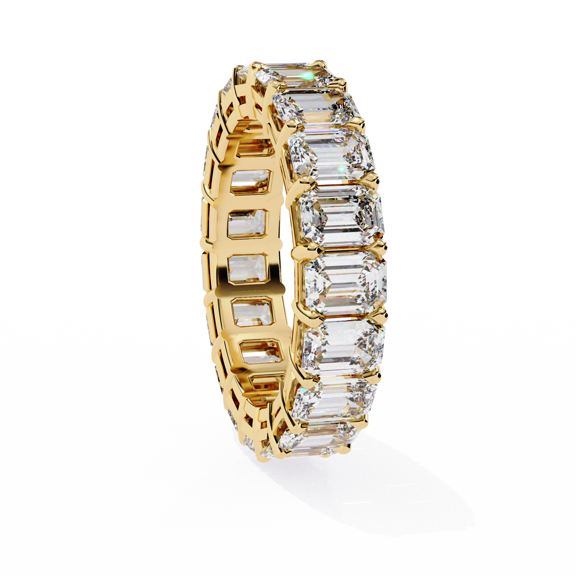 Halo Eternity Band Princess Diamond Ring - Espira Fine Gems