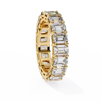 Halo Eternity Band Princess Diamond Ring - Espira Fine Gems