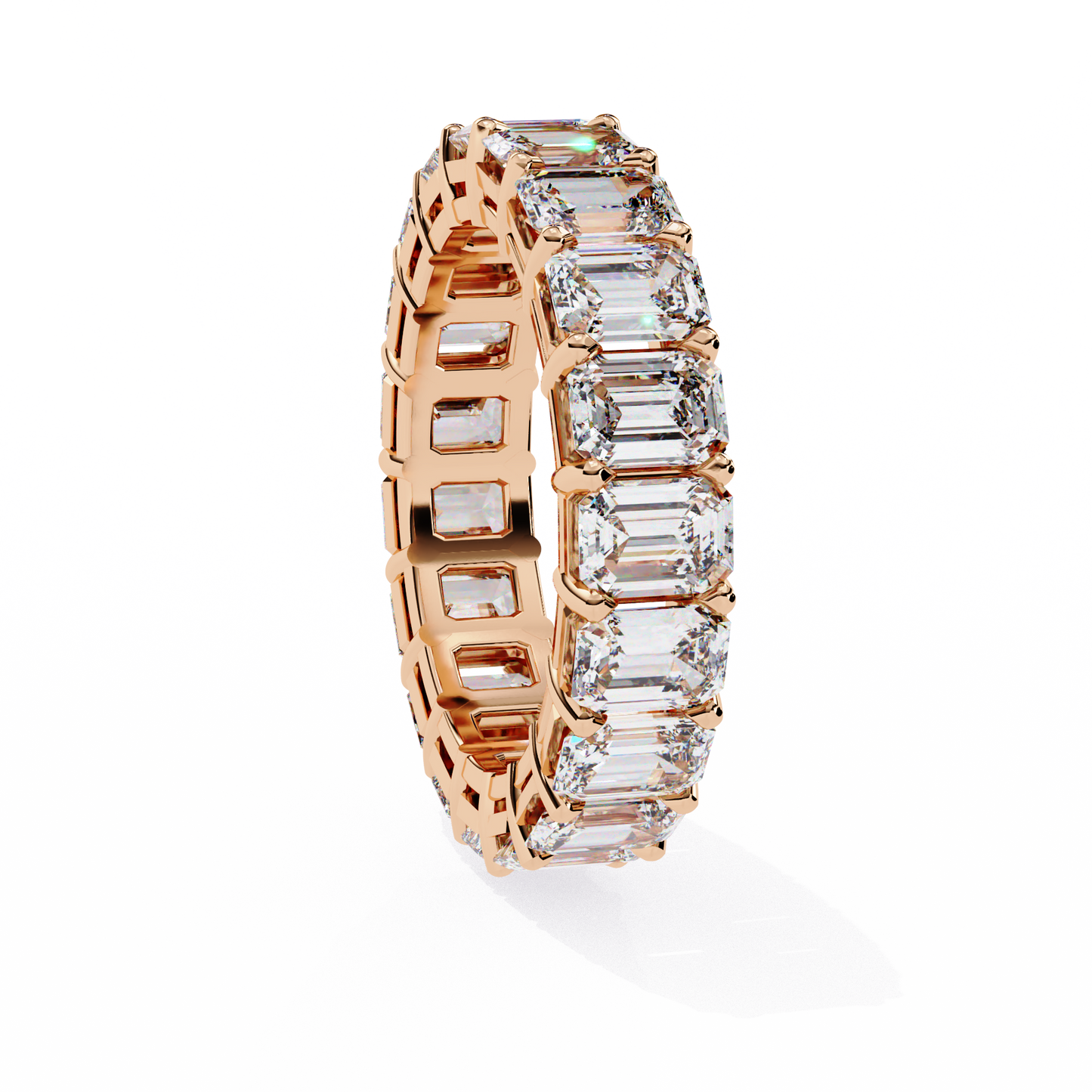 halo eternity band princess diamond ring - espira fine gems