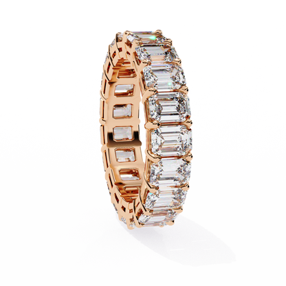 Halo Eternity Band Princess Diamond Ring - Espira Fine Gems