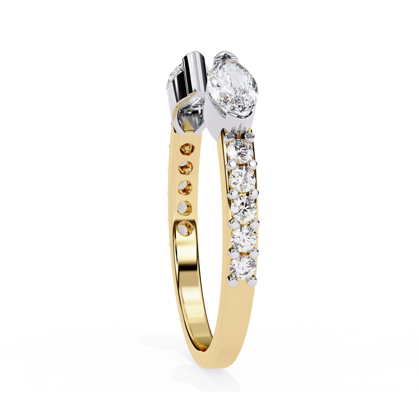 twinkle marquise & round diamond ring