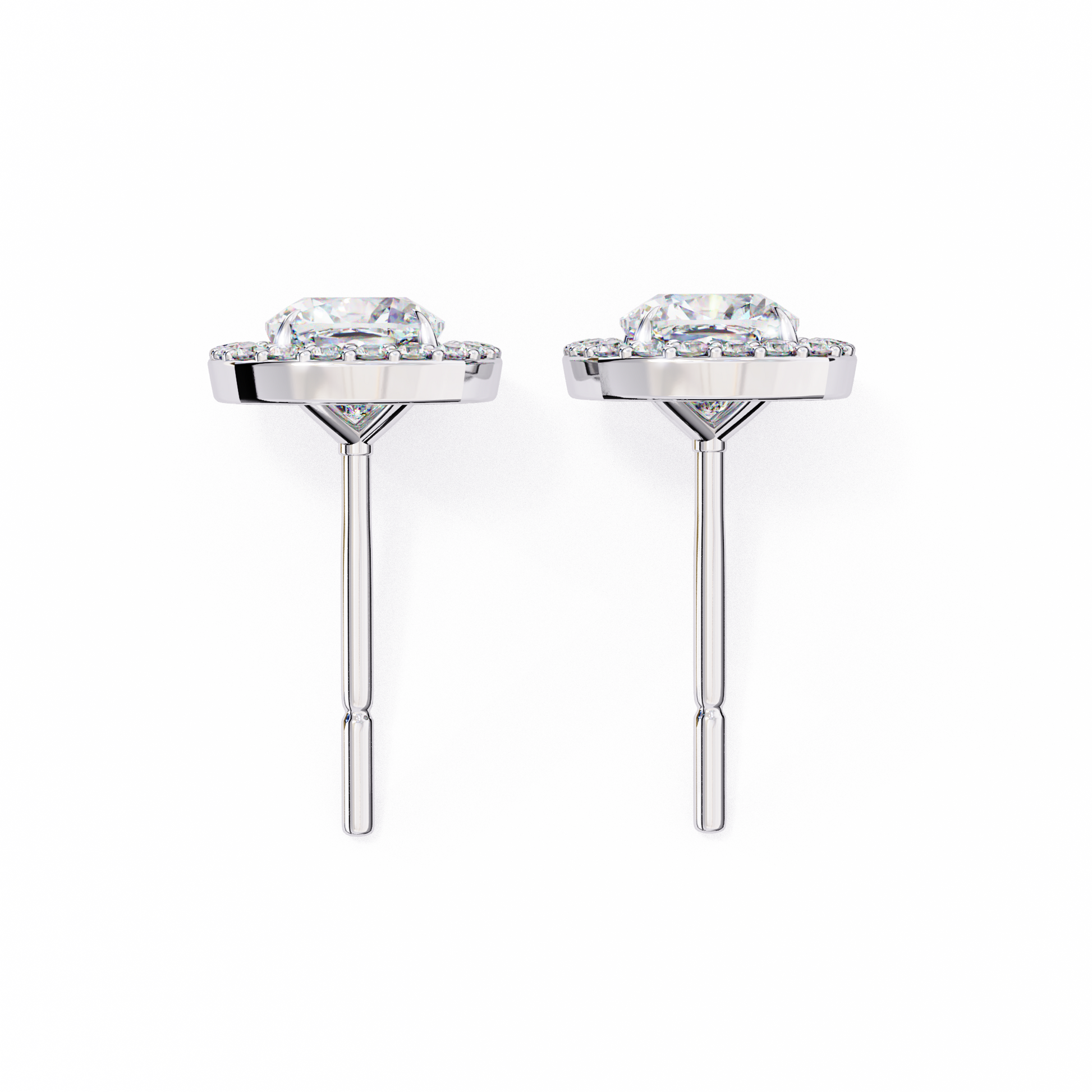 Allure Cushion Diamond Earrings - Espira Fine Gems