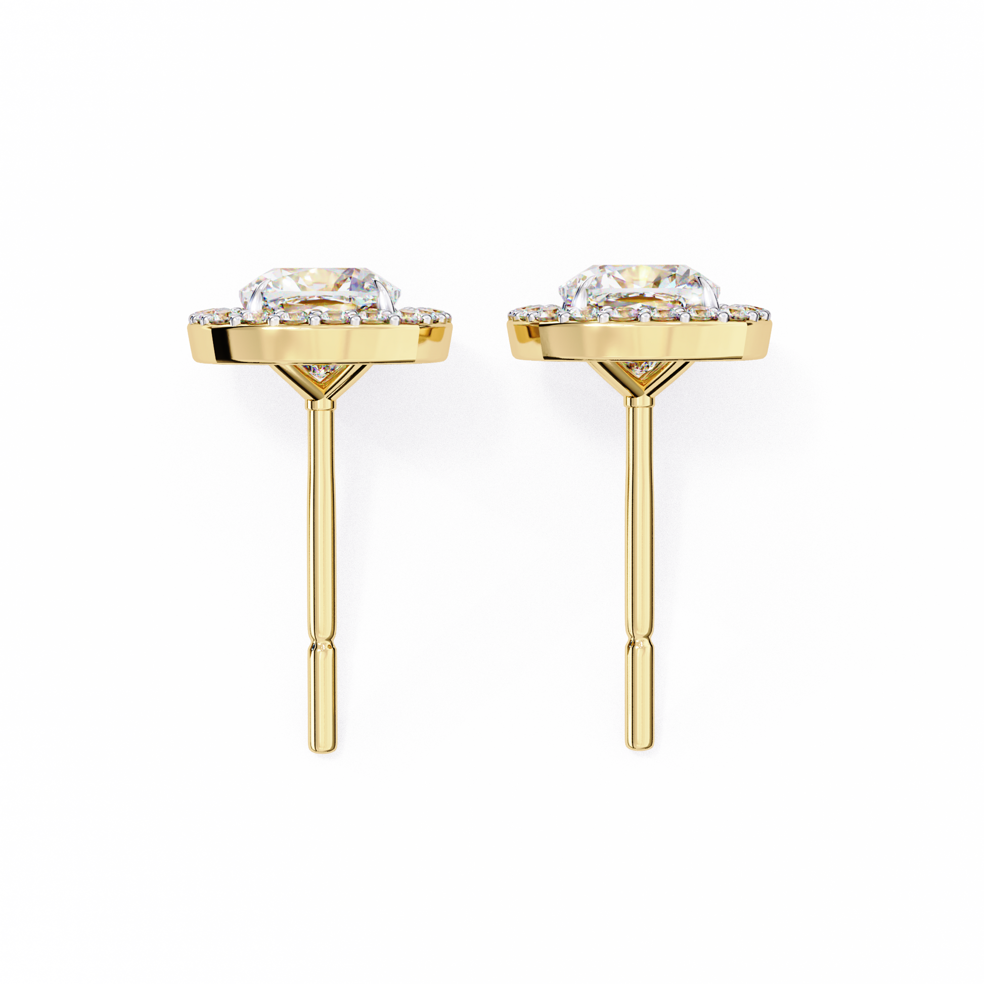 Allure Cushion Diamond Earrings - Espira Fine Gems