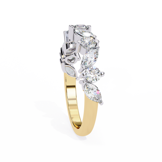 Robin (Marquise & Round) Diamond Ring - Espira Gems