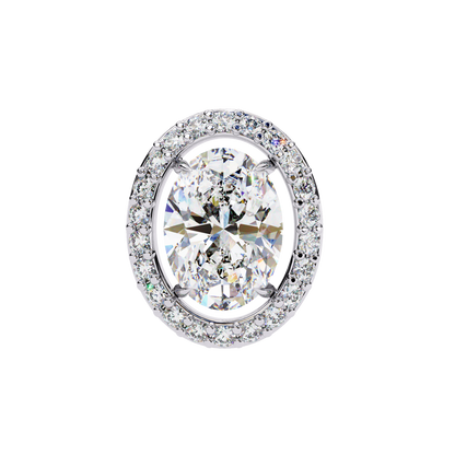 Boucles d'oreilles Allure en diamant ovale