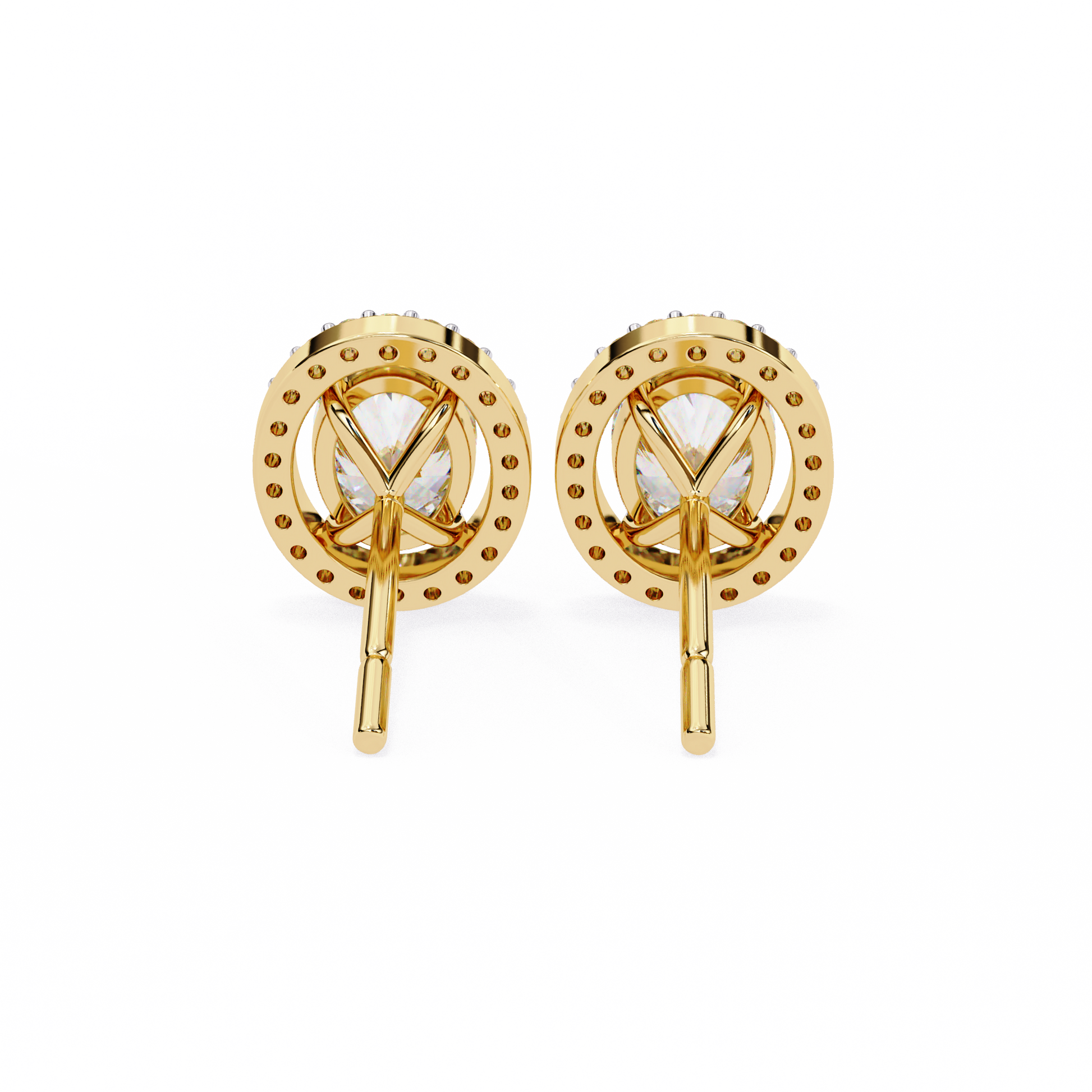 Allure Oval Diamond Earrings - Espira Fine Gems