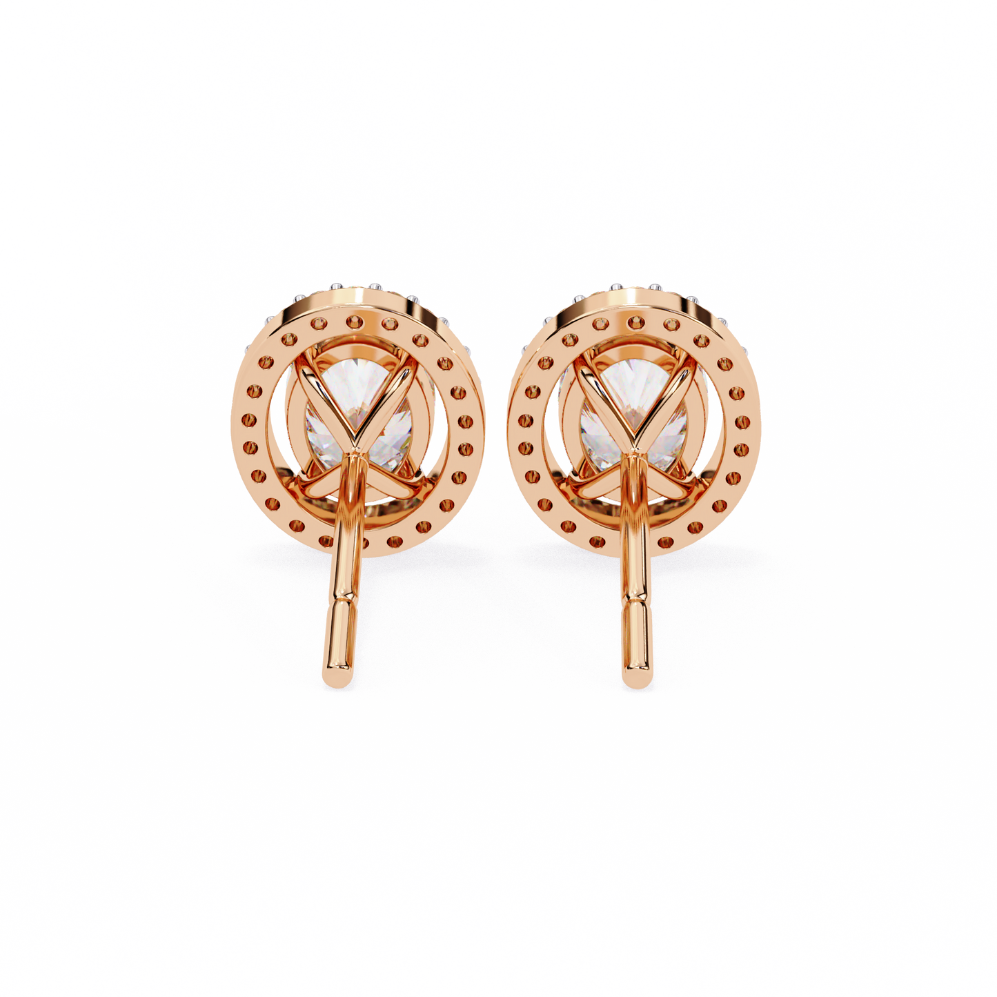 allure oval diamond earrings - espira fine gems