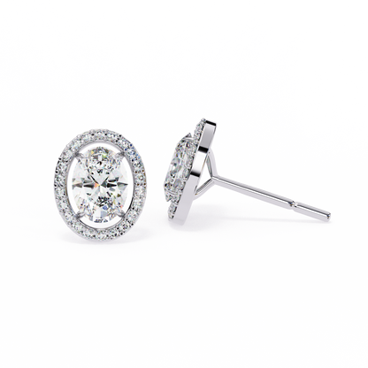 Allure Oval Diamond Earrings - Espira Fine Gems