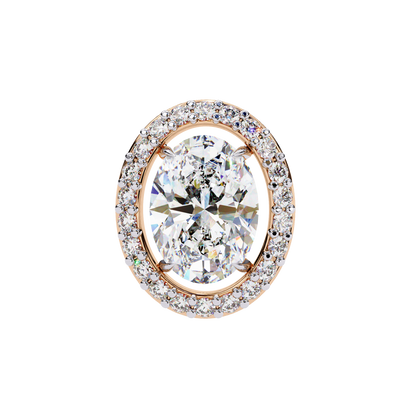 Boucles d'oreilles Allure en diamant ovale