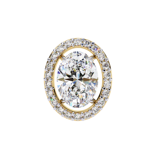 Boucles d'oreilles Allure en diamant ovale