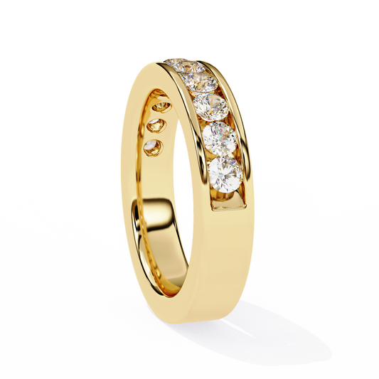 Heartline Round Diamond Ring - Espira Gems