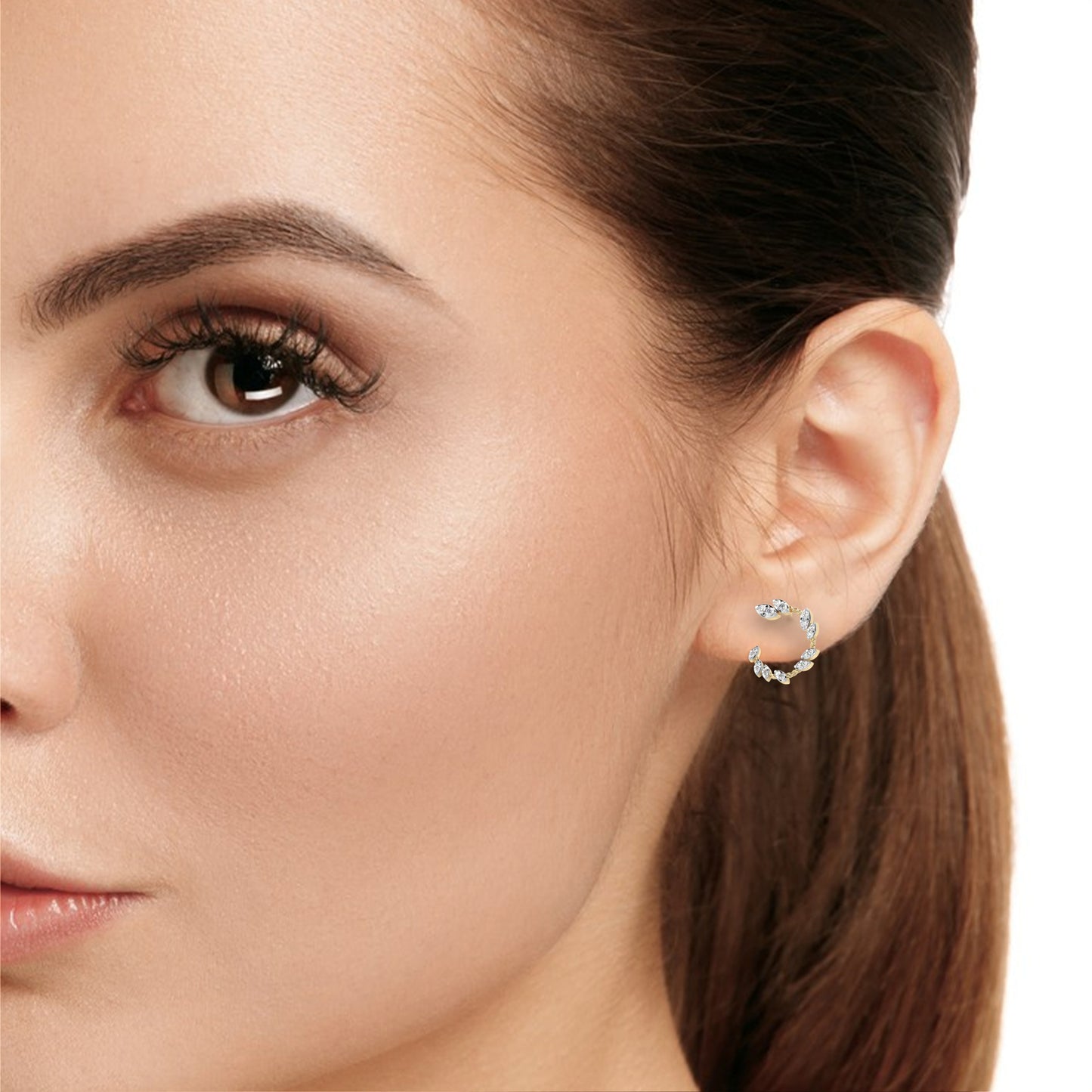 auric love diamond earrings