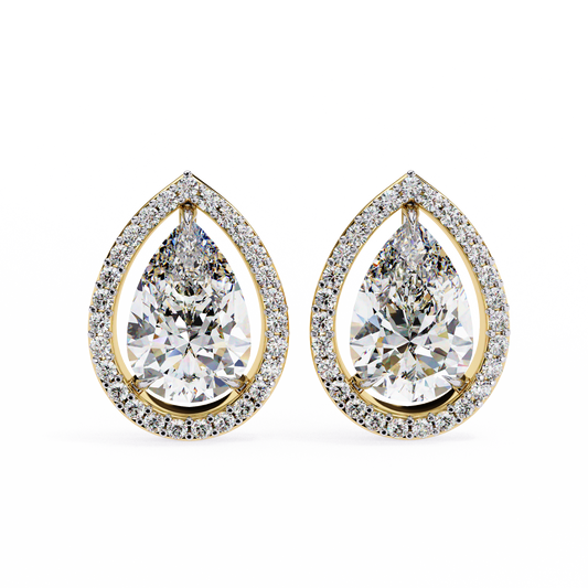 Allure Pear Diamond Earrings