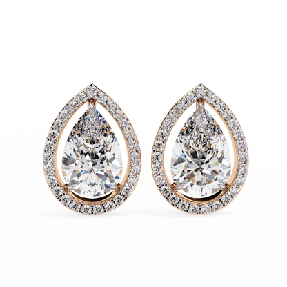Allure Pear Diamond Earrings