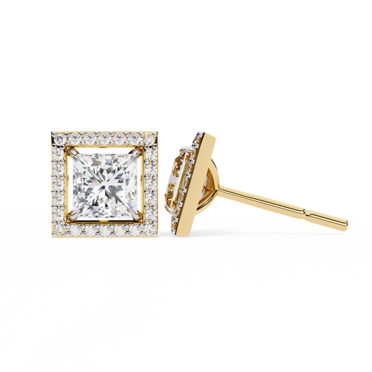 Allure Princess Diamond Earrings - Espira Gems