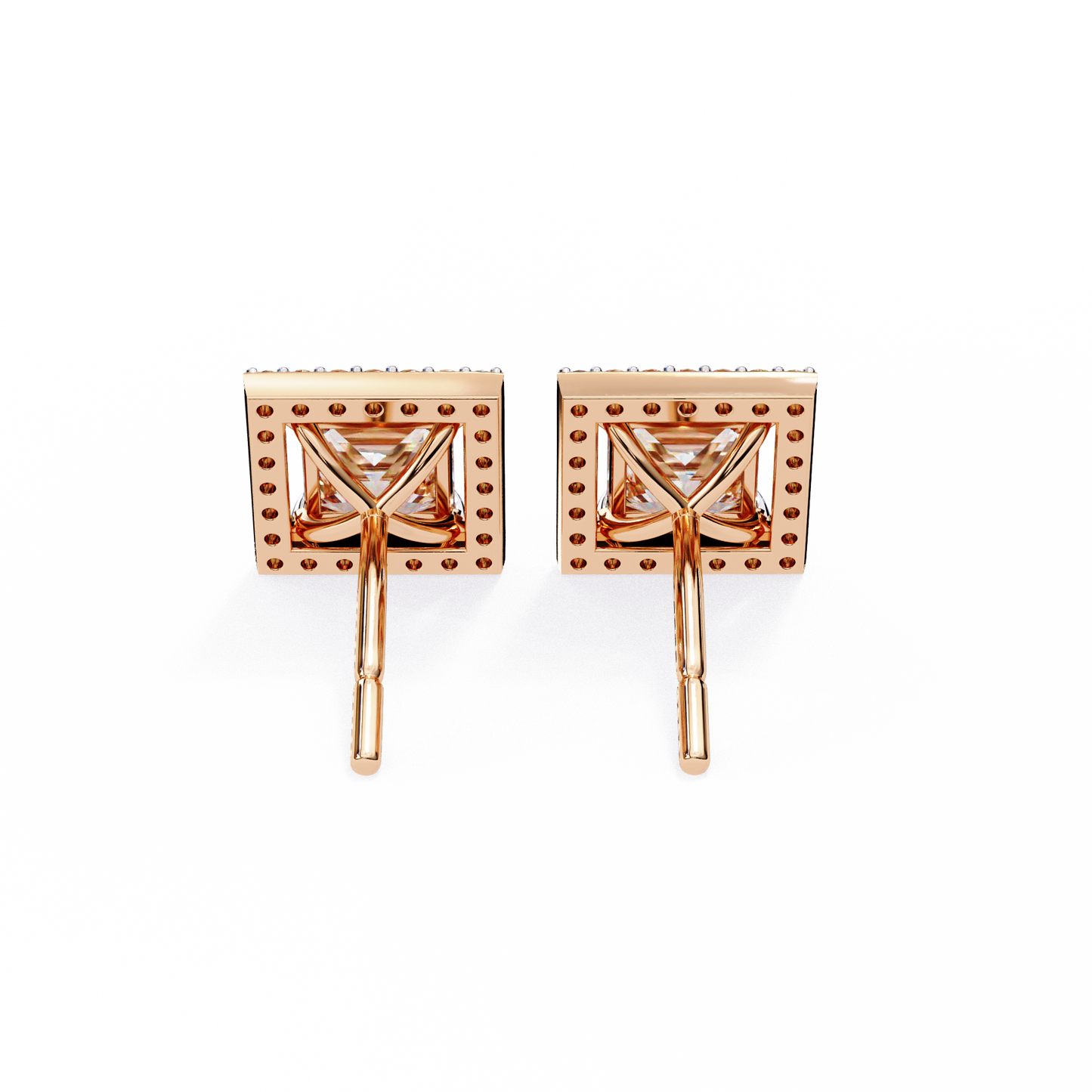 allure princess diamond earrings