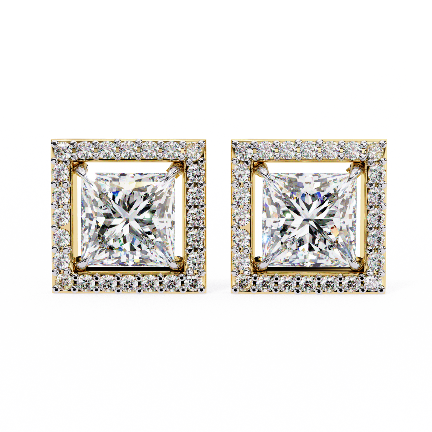 boucles d'oreilles allure princess diamond