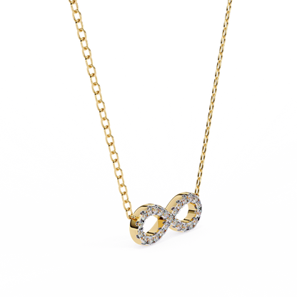 Luxe Infinity Diamond Pendant - Espira Fine Gems