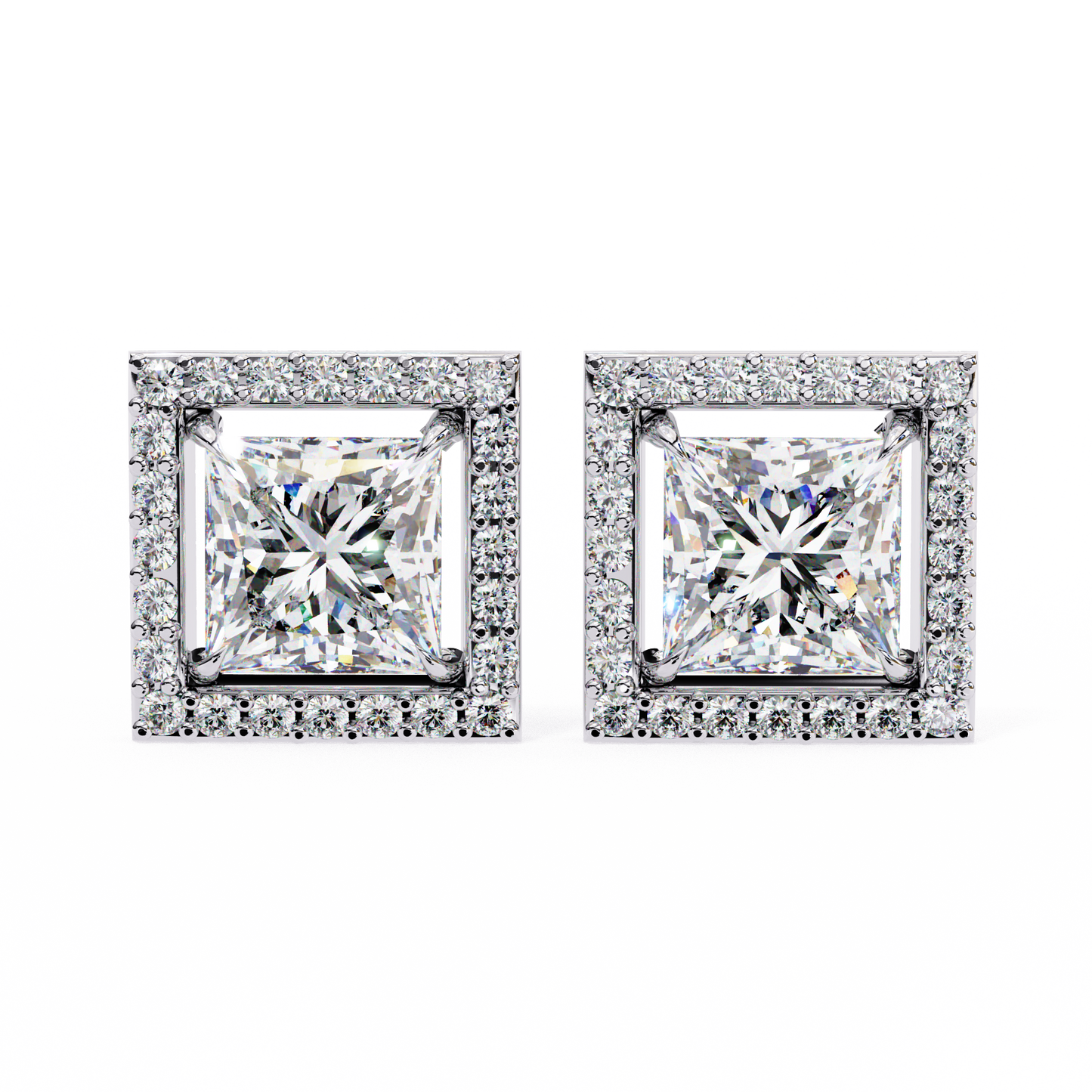 allure princess diamond earrings