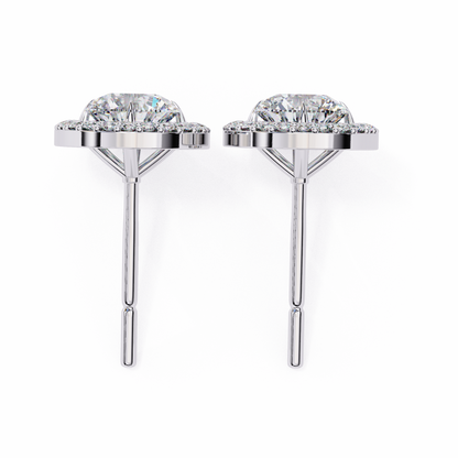 Boucles d'oreilles Allure en diamant rond