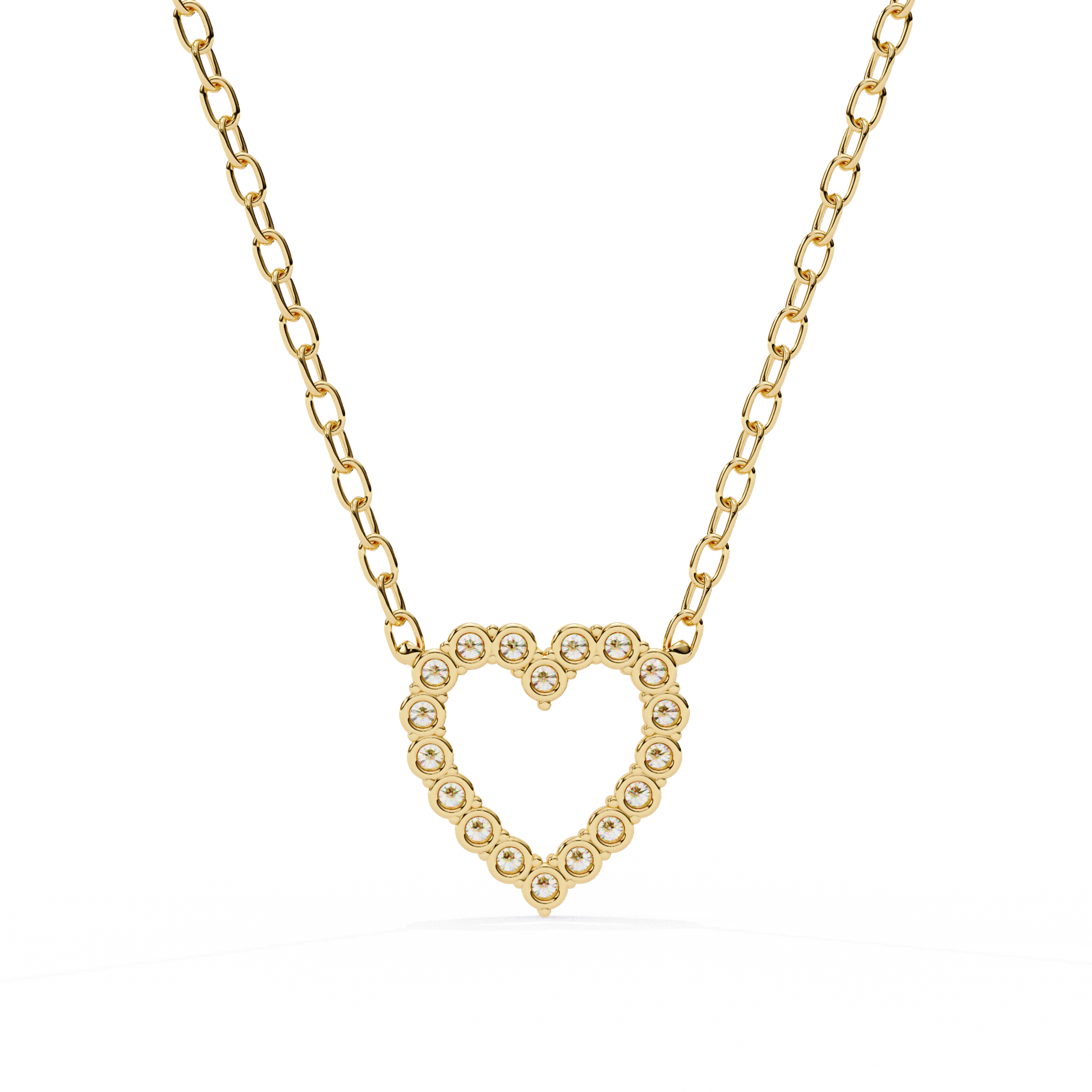 Luxe Heart Diamond Pendant - Espira Fine Gems